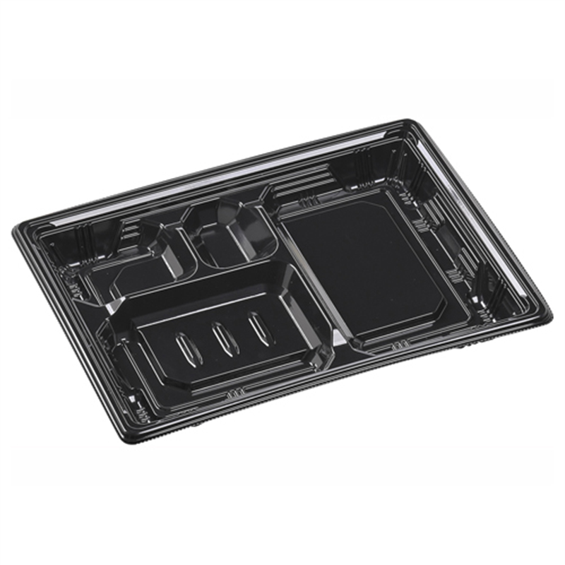 エフピコ 弁当容器 MSDフレーム 本体 24-18-3 黒 50枚/袋（ご注文単位1袋）【直送品】