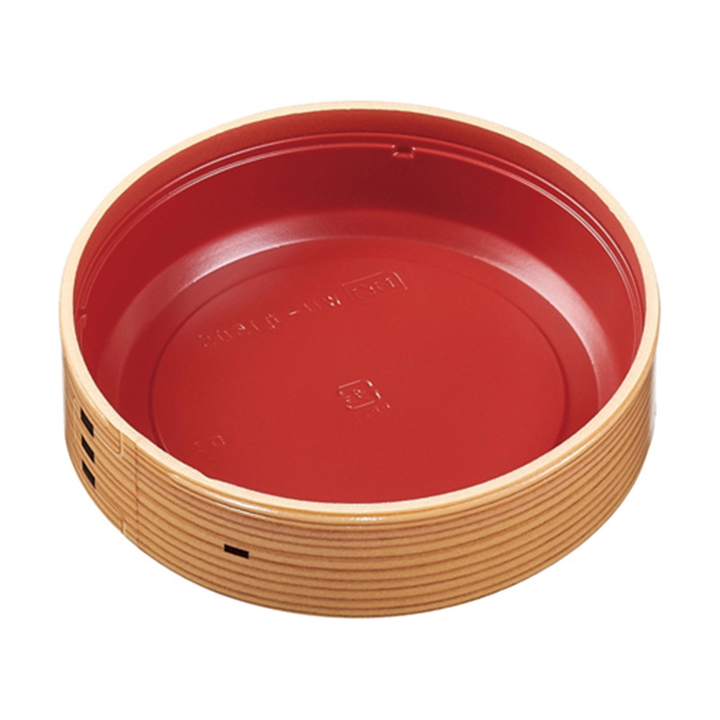 エフピコ 折箱弁当容器 本体 WUかん合-丸150S（R） わっぱ 10枚/袋（ご注文単位1袋）【直送品】