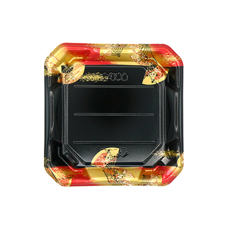 エフピコ 寿司容器 美彩 本体 24-24 金フチ扇 25枚/袋（ご注文単位1袋）【直送品】