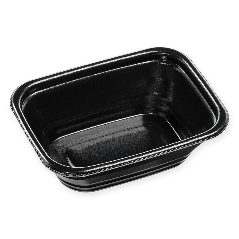 エフピコ 丼容器 DLV角丼 本体 19-14（61） 黒W 50枚/袋（ご注文単位1袋）【直送品】