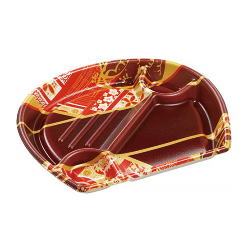 エフピコ 弁当容器 MFP月見膳 本体 24-20-1 月うたげ赤 50枚/袋(ご注文単位1袋)【直送品】