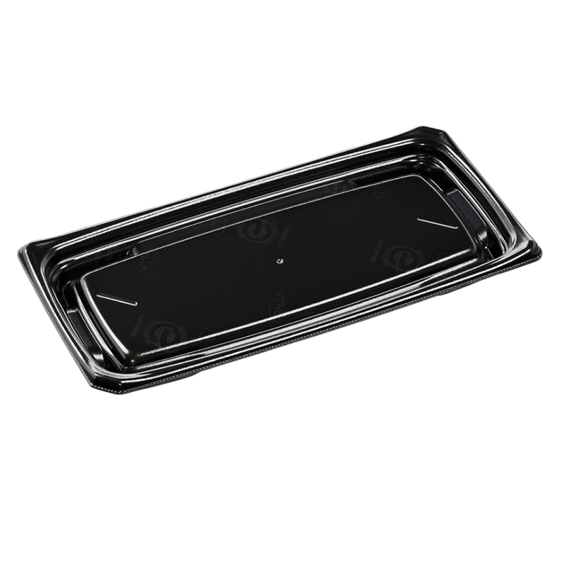 エフピコ 寿司容器 Uステージ 本体 2-6 エコ黒 50枚/袋(ご注文単位1袋)【直送品】