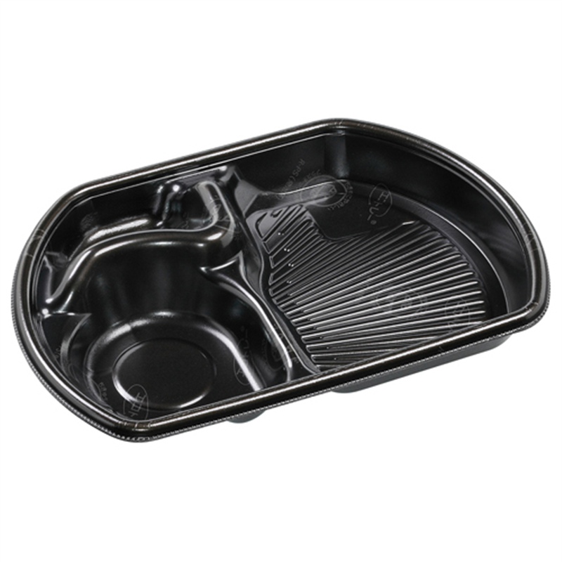 エフピコ 麺容器 本体 SB半月25-17（42） エコ 黒 50枚/袋（ご注文単位1袋）【直送品】
