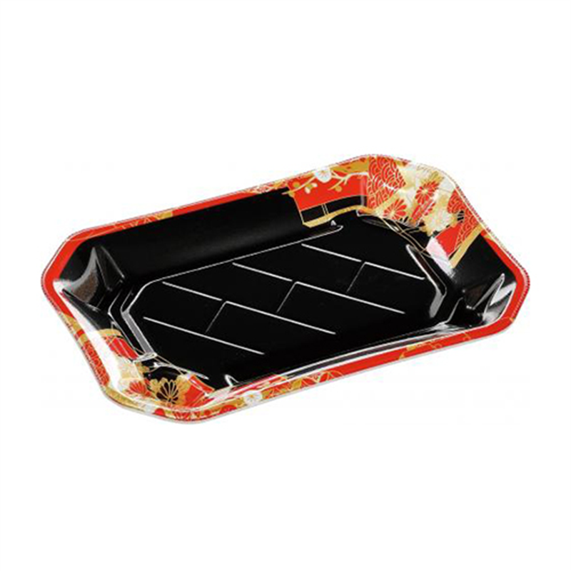 エフピコ 寿司容器 美彩 本体 2-4 花小町赤 50枚/袋（ご注文単位1袋）【直送品】