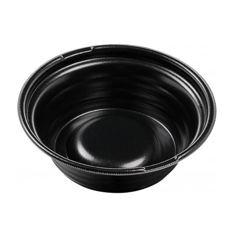 エフピコ 麺容器 MFPホット麺N 本体 19(60) 黒W 50枚/袋(ご注文単位1袋)【直送品】