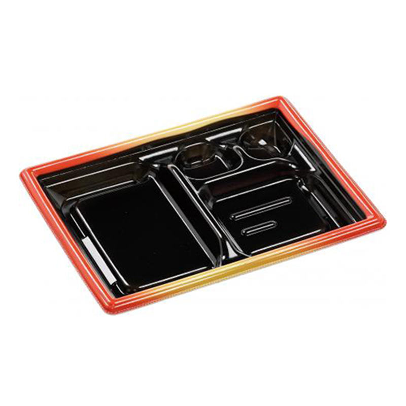 エフピコ 弁当容器 MFPモダン 本体 22-16-2 赤金フチ黒N 50枚/袋(ご注文単位1袋)【直送品】