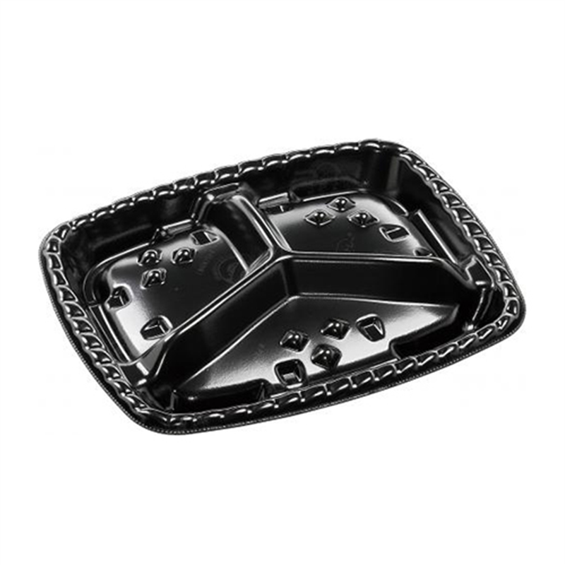 エフピコ オードブル容器 シェルト角 本体 24-19 エコ黒 30枚/袋(ご注文単位1袋)【直送品】