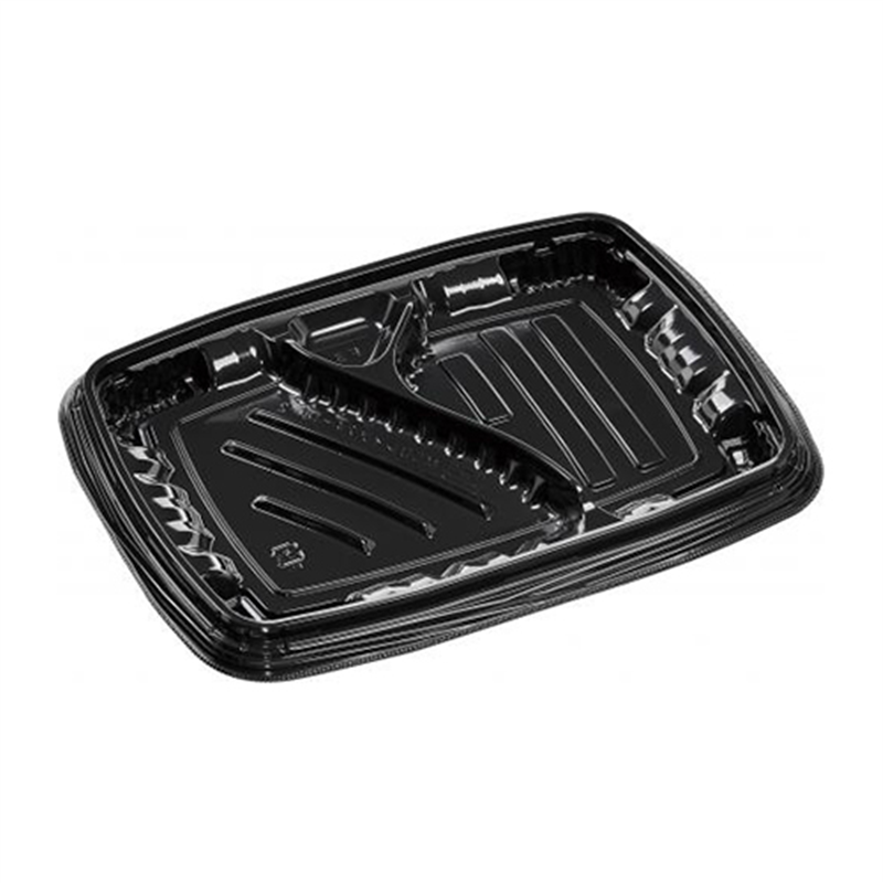 エフピコ 弁当容器 MSDレイア 本体 24-18-2 黒 50枚/袋（ご注文単位1袋）【直送品】