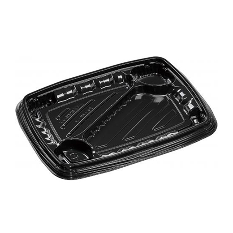 エフピコ 弁当容器 MSDレイア 本体 24-18-3 黒 50枚/袋（ご注文単位1袋）【直送品】