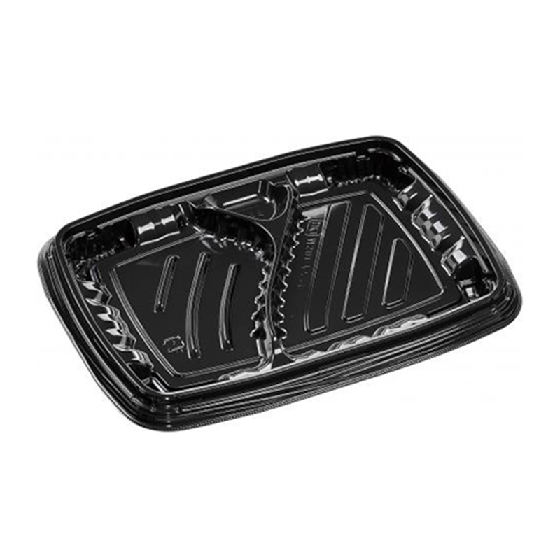 エフピコ 弁当容器 MSDレイア 本体 24-18-4 黒 50枚/袋（ご注文単位1袋）【直送品】