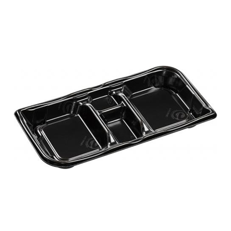 エフピコ 麺セット容器 SB葉皿 本体 28-15-1 エコ黒 50枚/袋(ご注文単位1袋)【直送品】