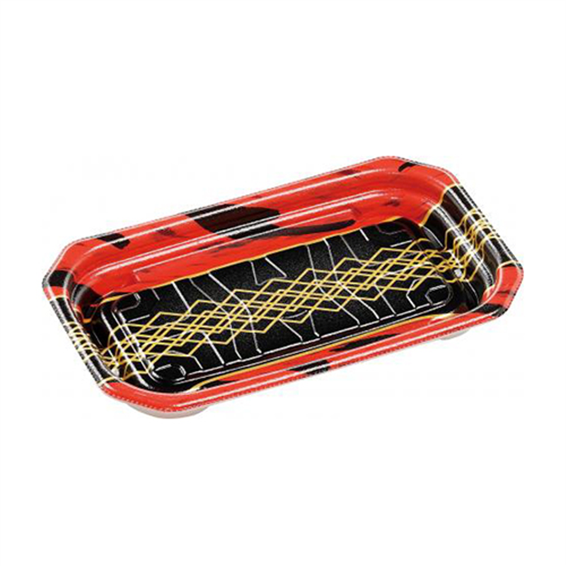 エフピコ 惣菜容器 MFPパシオ 本体 19-11 チア黒赤 50枚/袋（ご注文単位1袋）【直送品】