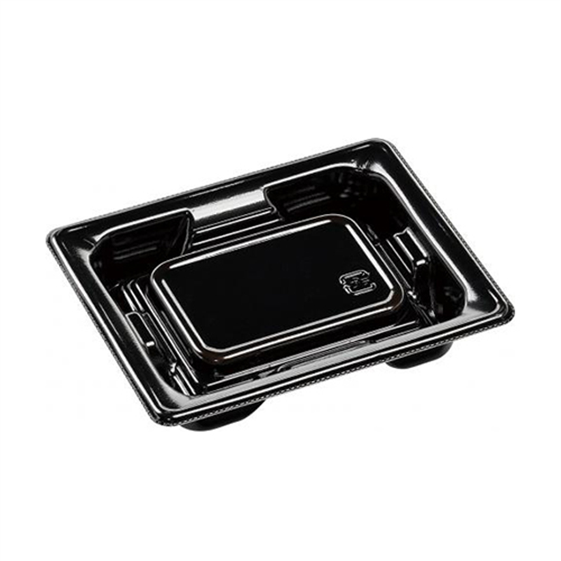 エフピコ 寿司容器 鈴音 本体 15-11PT 黒W 50枚/袋（ご注文単位1袋）【直送品】