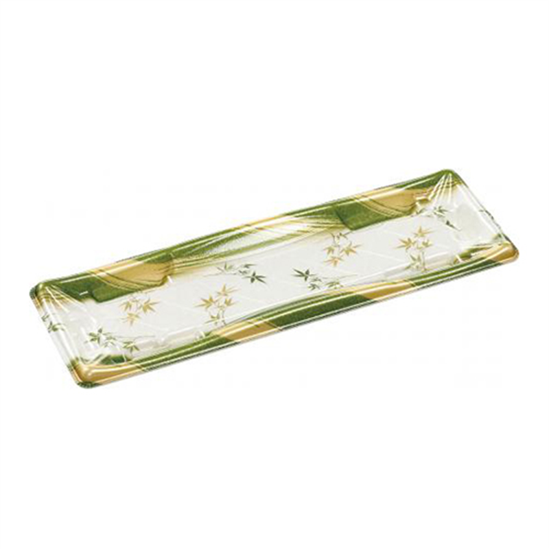 エフピコ 寿司容器 輝ステージ 本体 1-8PK 竹ゆめ緑 50枚/袋（ご注文単位1袋）【直送品】