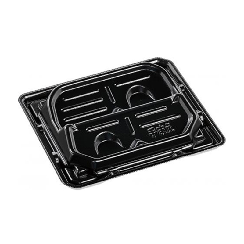 エフピコ 刺身容器 涼角盛台PT 本体 20-17-1 黒 50枚/袋（ご注文単位1袋）【直送品】