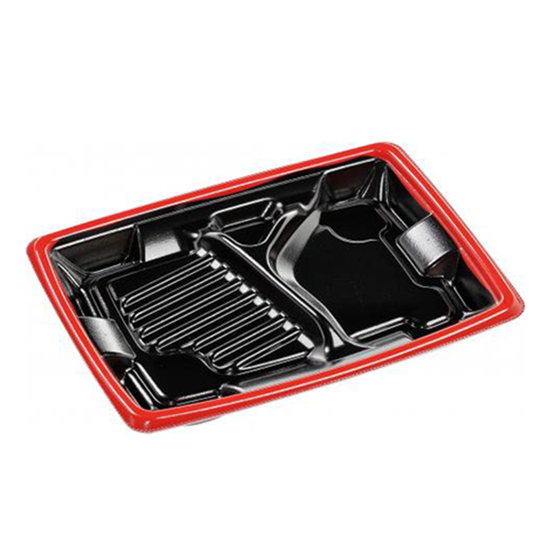 エフピコ 弁当容器 MFPアリオン 本体 23-17-2 赤フチ黒N 50枚/袋（ご注文単位1袋）【直送品】