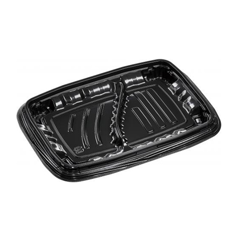 エフピコ 弁当容器 MSDレイア 本体 23-16-3 黒 50枚/袋（ご注文単位1袋）【直送品】
