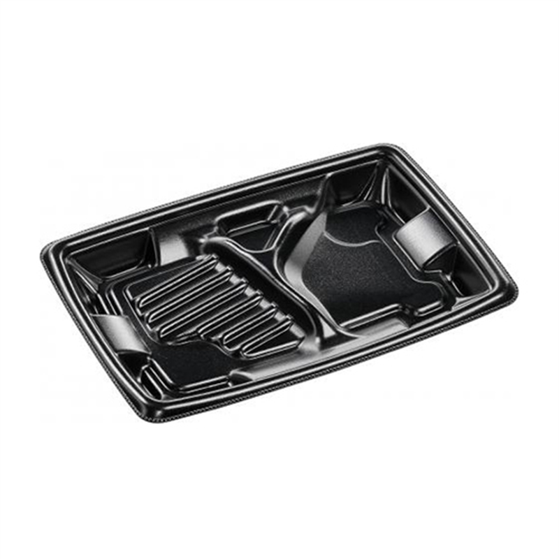 エフピコ 弁当容器 MFPアリオン 本体 22-15-2 黒 50枚/袋（ご注文単位1袋）【直送品】