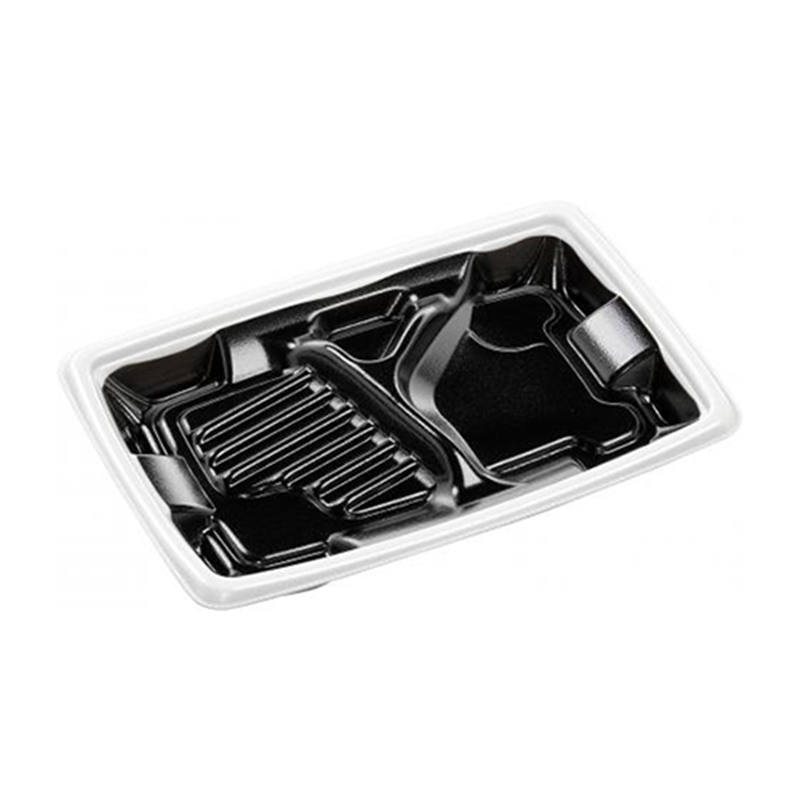 エフピコ 弁当容器 MFPアリオン 本体 22-15-2 白フチ黒N 50枚/袋（ご注文単位1袋）【直送品】