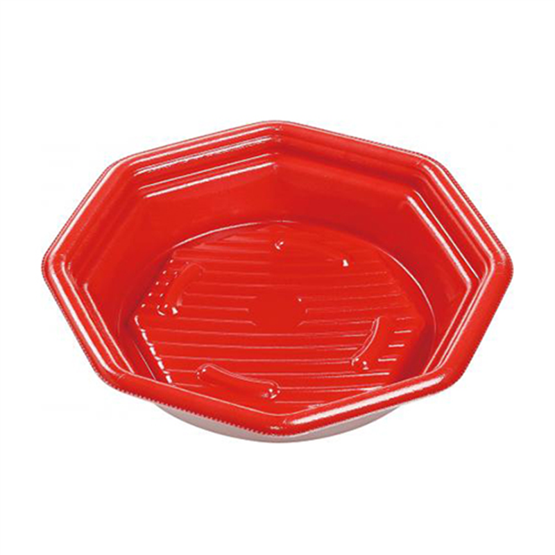 エフピコ 冷麺容器 グラブ八角 本体 20-20(40) 赤 50枚/袋(ご注文単位1袋)【直送品】