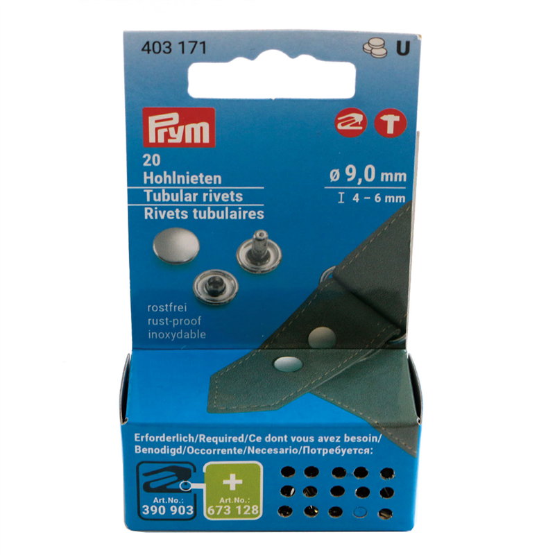 日本紐釦貿易 プリム(Prym) カシメ金具 9ｍｍ 20個入 403171 （ご注文単位1台）【直送品】