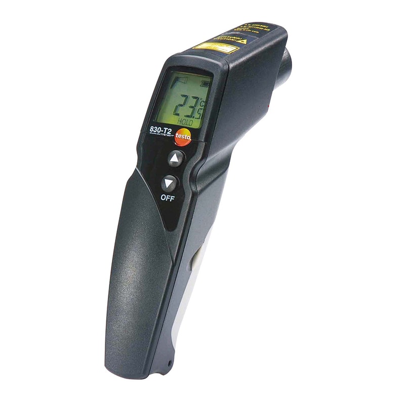 テストー 赤外放射温度計(レーザー付) testo830-T2 1個(ご注文単位1個)【直送品】