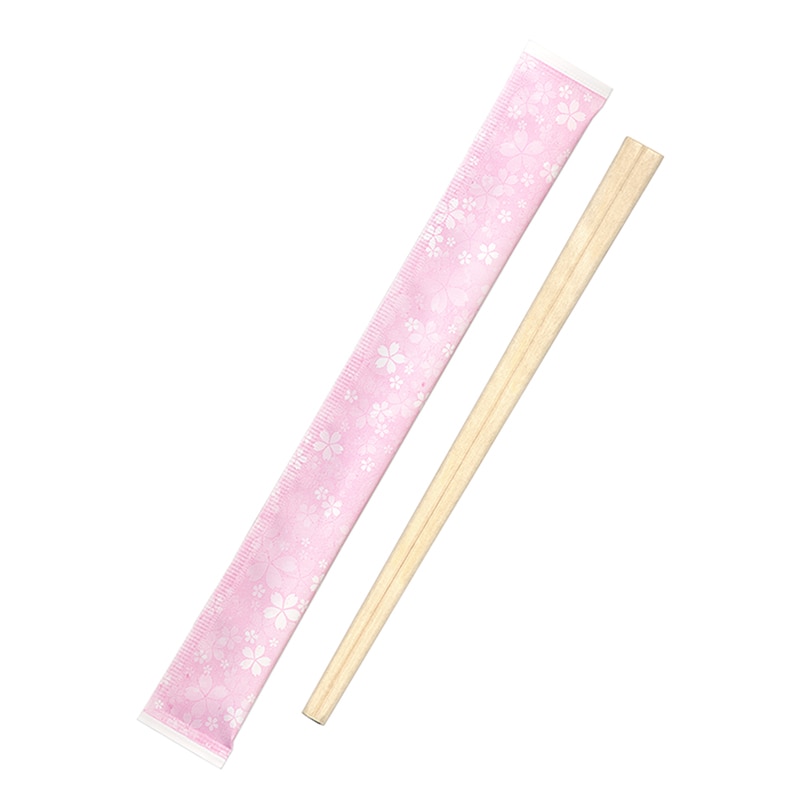 九州紙工 完封箸 アスペン元禄 SAKURA 楊枝入 SK-1 100膳/袋(ご注文単位40袋)【直送品】