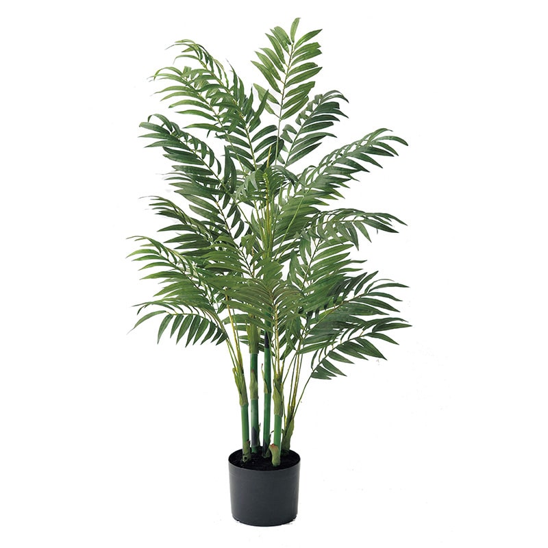 アスカ商会 造花・観葉植物 A-50806 アレカパーム #051A グリ-ン ポット付 1本(ご注文単位1本)【直送品】