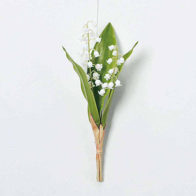 アスカ商会 造花 A-33275 スズラン×30 #001 ホワイト 1束(ご注文単位1束)【直送品】