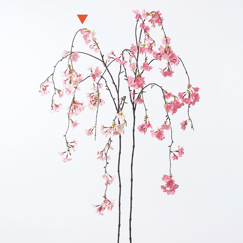 アスカ商会 造花 A-33543しだれ桜 #001P ホワイトピンク 1本(ご注文単位1本)【直送品】