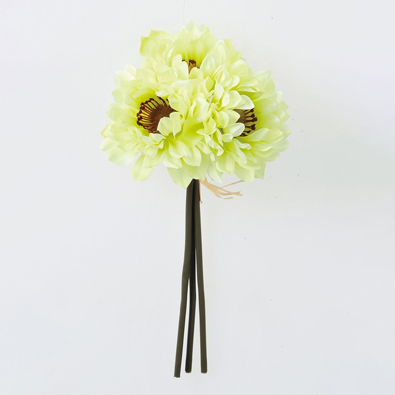 アスカ商会 造花 A-33614 アネモネバンチ #051L ライム 1束(ご注文単位1束)【直送品】