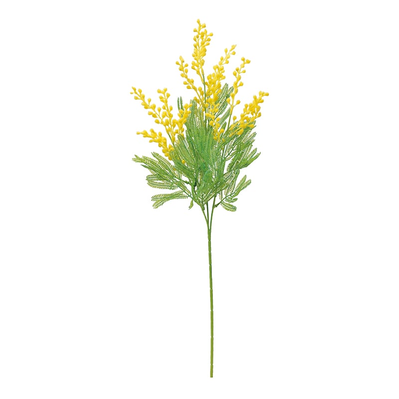 アスカ商会 造花 A-34106 ミモザ #010 イエロ- 1本(ご注文単位1本)【直送品】