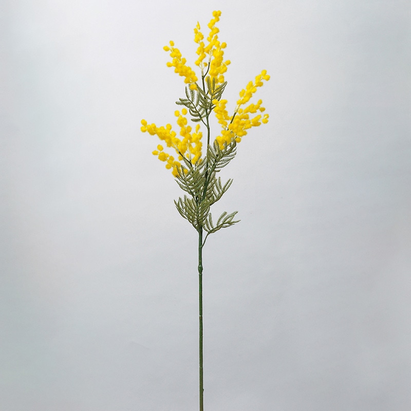 アスカ商会 造花 A-34160 ミモザ #010 イエロ- 1本(ご注文単位1本)【直送品】