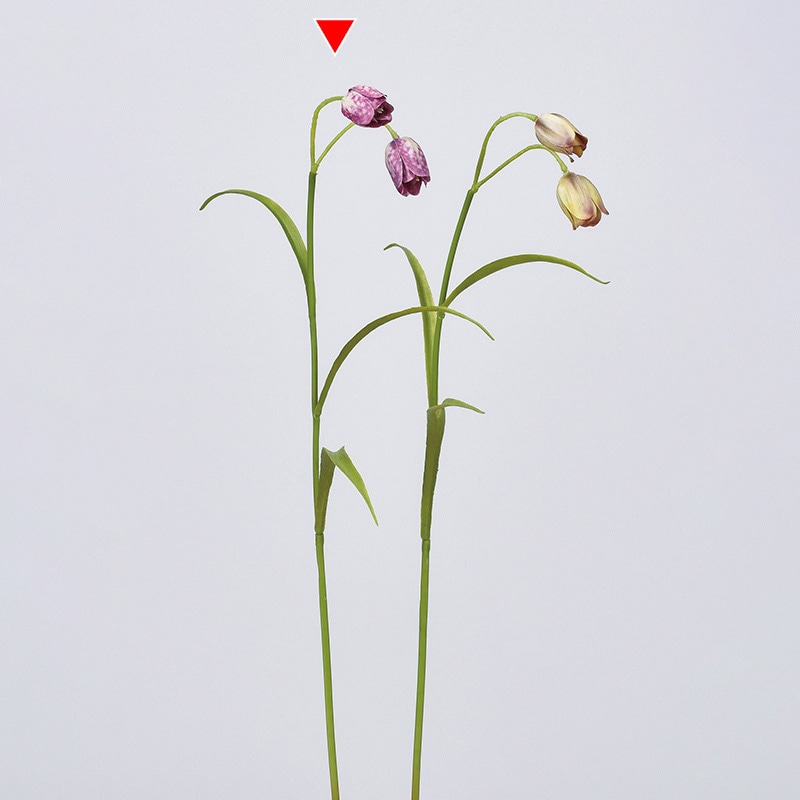 アスカ商会 造花 A-34309 フリチラリア×2 #007 パ-プル 1本(ご注文単位1本)【直送品】