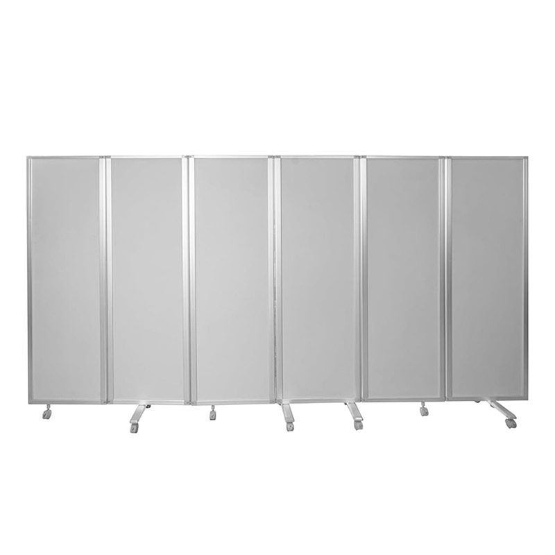 コマイ 6連パーテーション クロスタイプ グレー 幅3600×高さ1800mm TP6-1806BN-FFYY 1台(ご注文単位1台)【直送品】