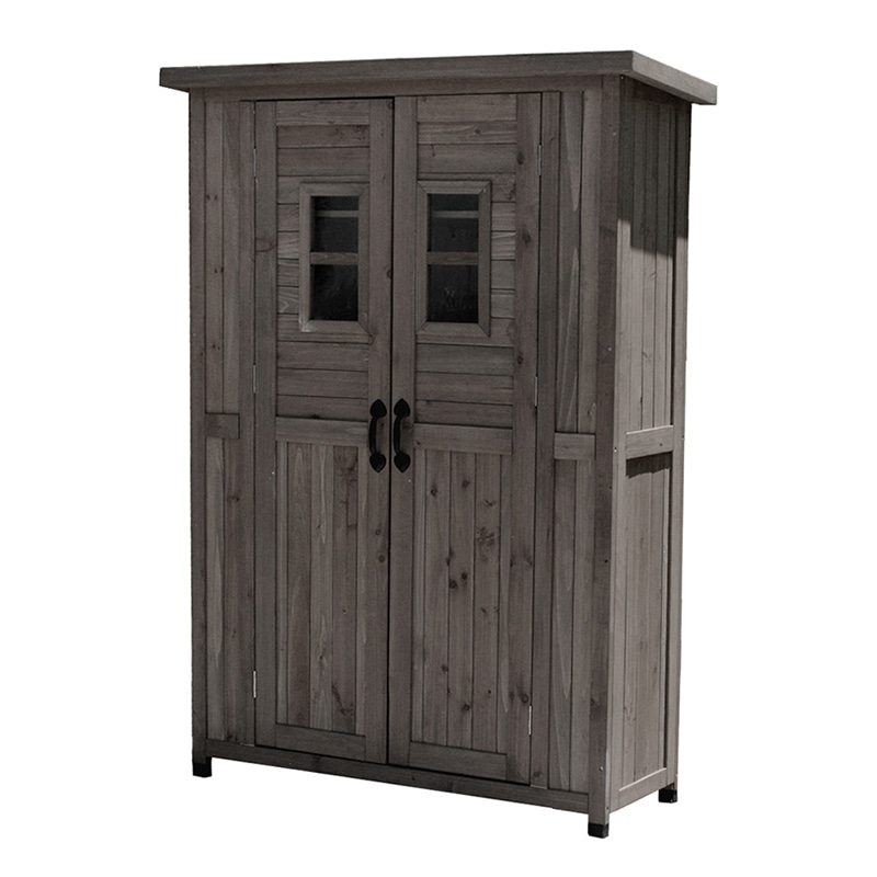 住まいスタイル カントリー小屋 薄型 ダークブラウン KCSL1260DBR 1台（ご注文単位1台）【直送品】