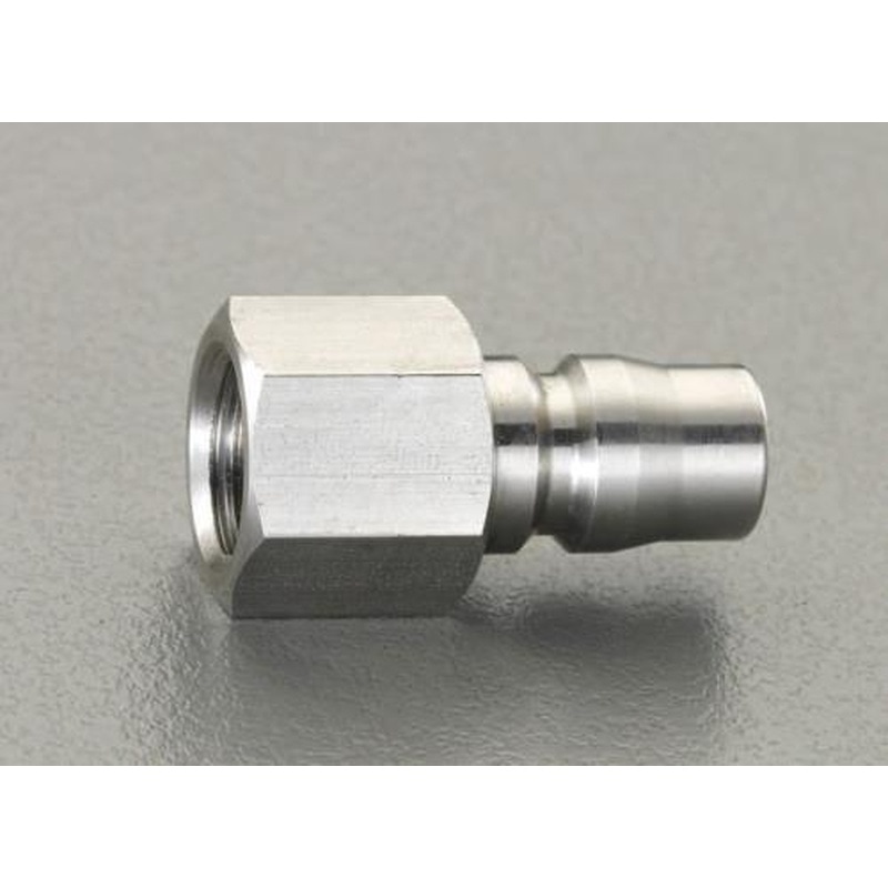 エスコ EA140AE-2 Rc1/4”雌ねじプラグ(中圧用/ステンレス製) 1個（ご注文単位1個）【直送品】