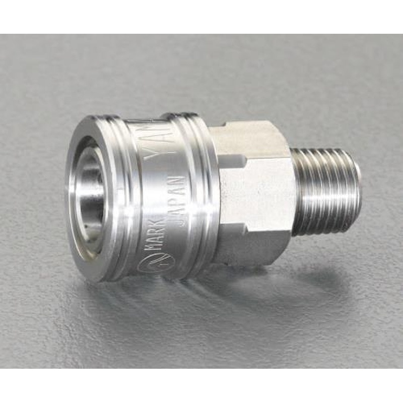エスコ EA140BG-4 R1/2”雄ねじカップリング(中圧用/ステンレス) 1個(ご注文単位1個)【直送品】