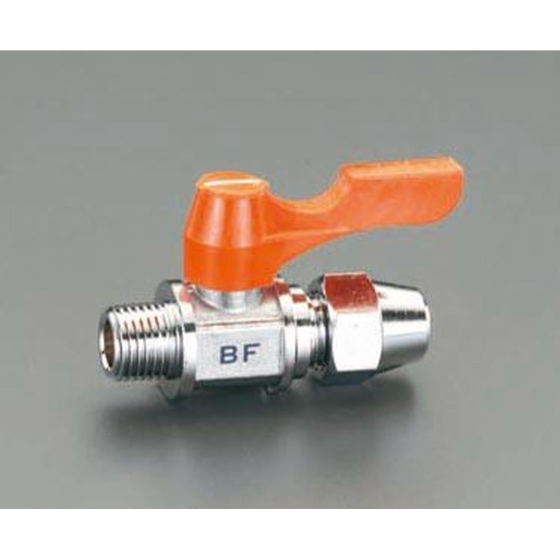 エスコ EA425BF-22 R1/4”x6.35mmボールバルブ(フレアー式・ミニチュア) 1個（ご注文単位1個）【直送品】