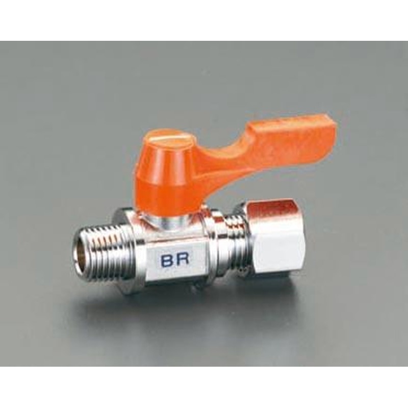 エスコ EA425BR-33 R3/8”x9.53mmミニボールバルブ 1個(ご注文単位1個)【直送品】