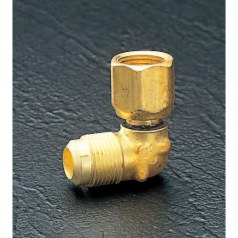 エスコ EA443E-2 F1/4”スイベルフレアーエルボ 1個(ご注文単位1個)【直送品】