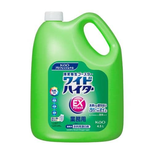 エスコ EA922KB-6BA 4.5Lx4コ 衣類用酸素系漂白剤(ワイドハイターEXプロ 1箱 （ご注文単位1箱）【直送品】