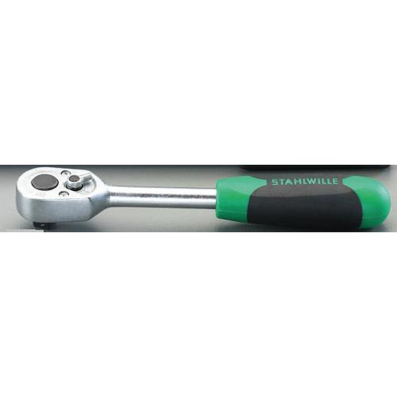 エスコ EA617YR-14 3/8”DR/193mmラチェットハンドル 1個（ご注文単位1個）【直送品】