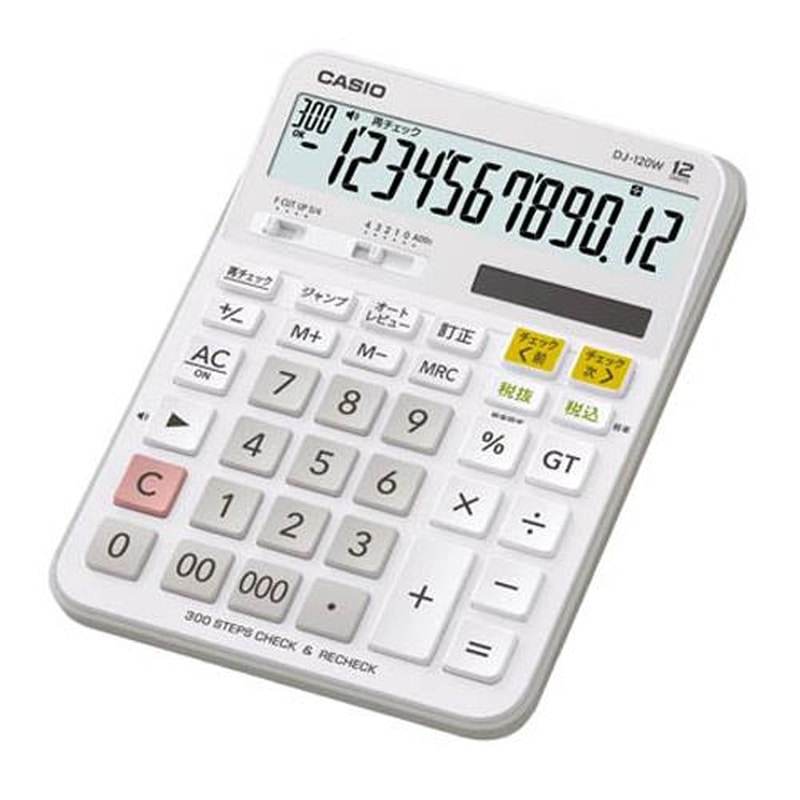 エスコ EA761GA-140 12桁計算機(チェック検算) 1個（ご注文単位1個）【直送品】