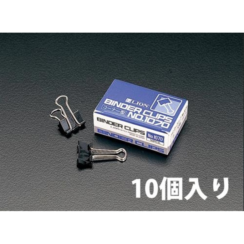 エスコ EA762FB-1 13mm/30枚バインダークリップ(10個) 1個（ご注文単位1個）【直送品】