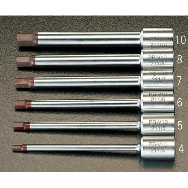 エスコ EA617VC-7 3/8”DR/7.0x120mm［INHEX]ビットソケット 1個（ご注文単位1個）【直送品】