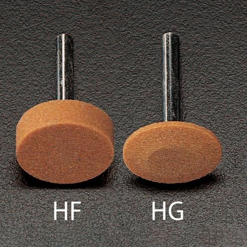エスコ EA819HF-32 32x10mm/6mm軸軸付砥石(橙) 1個(ご注文単位1個)【直送品】