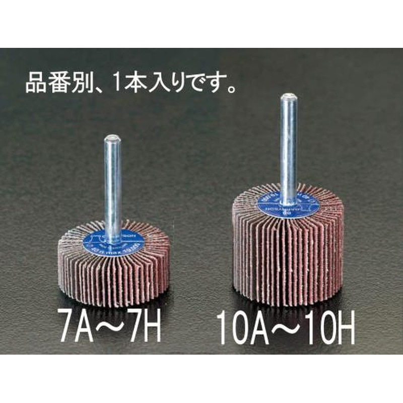 エスコ EA819AE-10H #24040x30mm/6.0mm軸フラップホイール 1個（ご注文単位1個）【直送品】