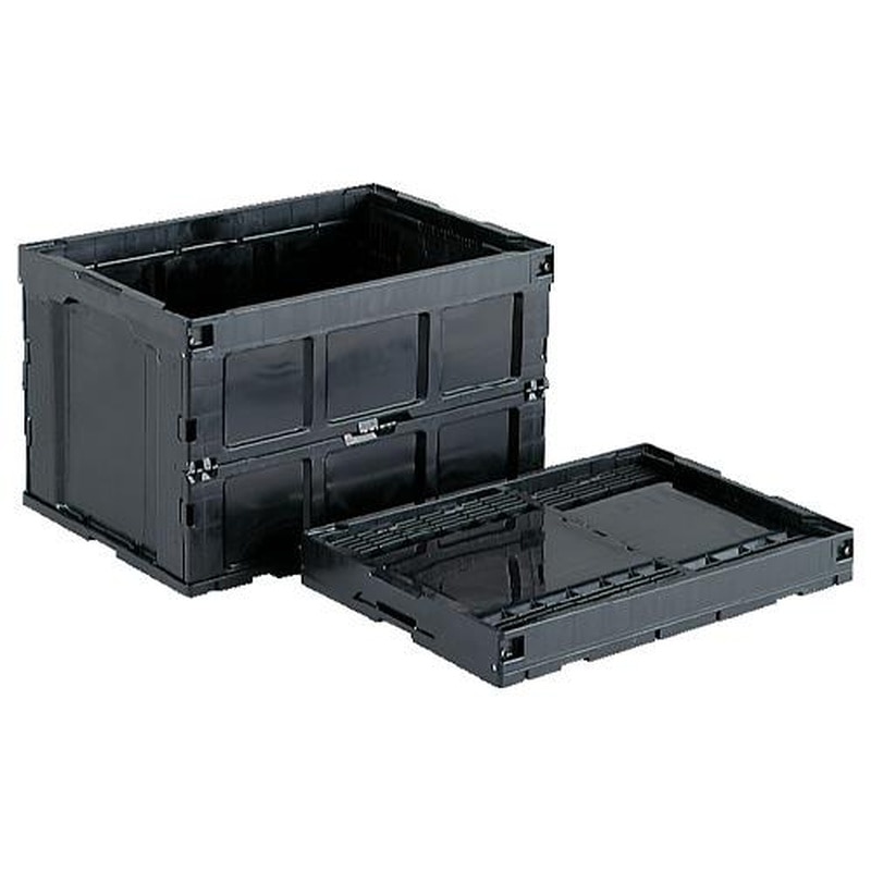 エスコ EA506AE-35A 648x440x406mm/96.0Lハイテク折畳コンテナ 1個(ご注文単位1個)【直送品】