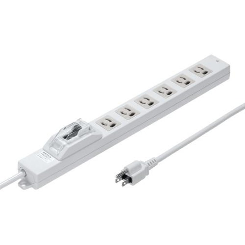 エスコ EA815GM-355 AC125V/15Ax3mタップ(6口/3P/漏電ブレーカー) 1個(ご注文単位1個)【直送品】
